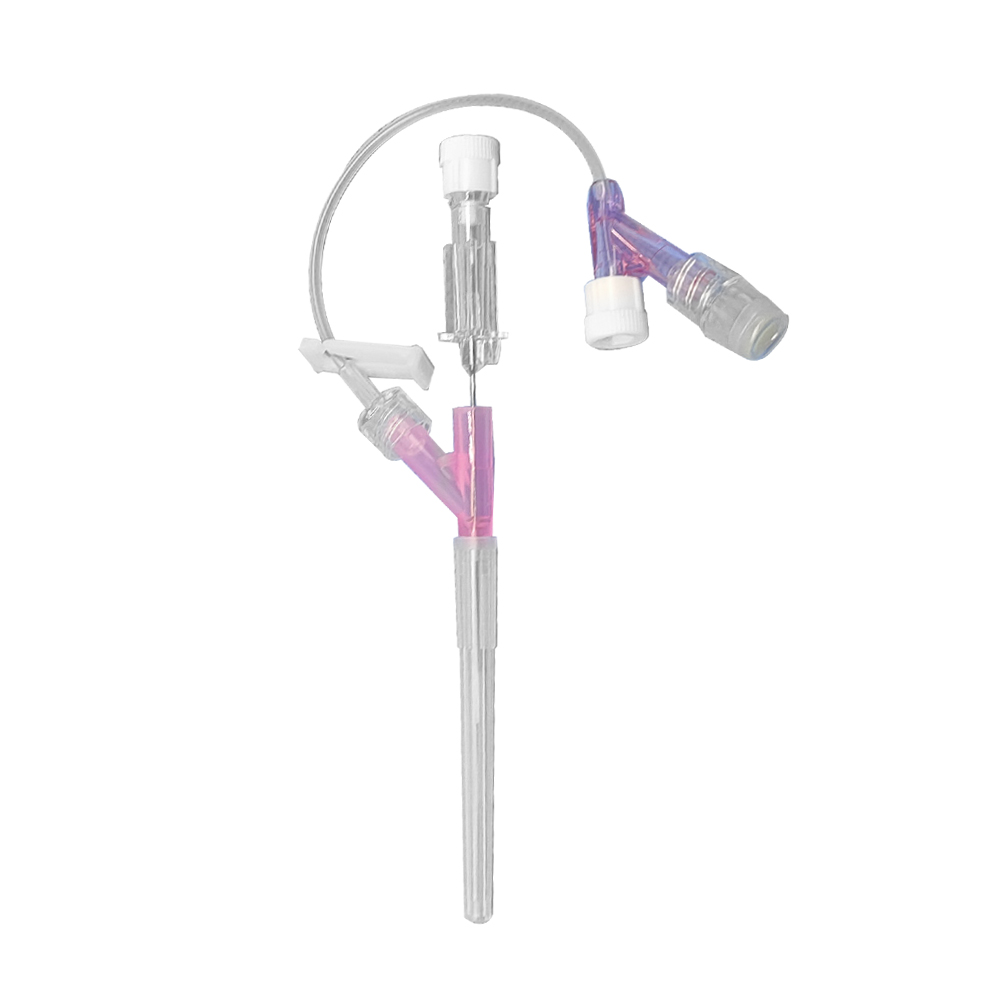 I.V. Cannula with extension tube and heparin cap